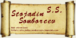 Stojadin Somborčev vizit kartica